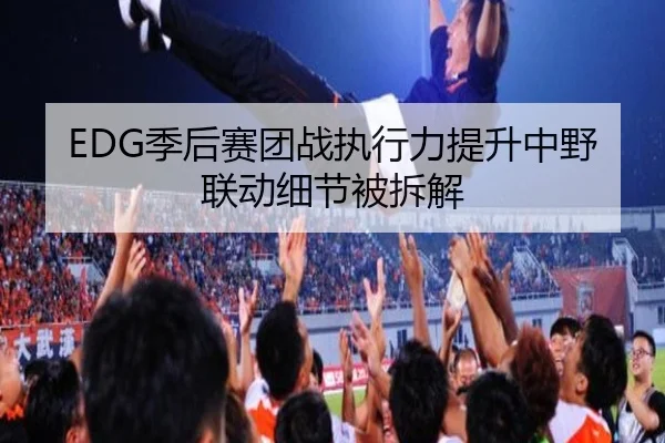 EDG季后赛团战执行力提升中野联动细节被拆解 | MILANSPORT